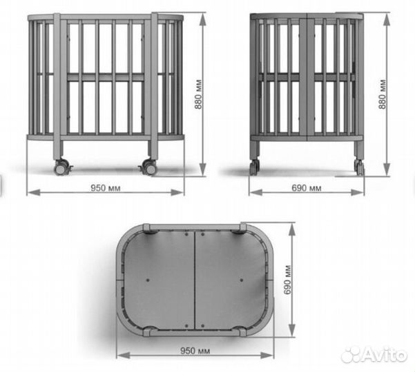 Кроватка Soohookids Pappy