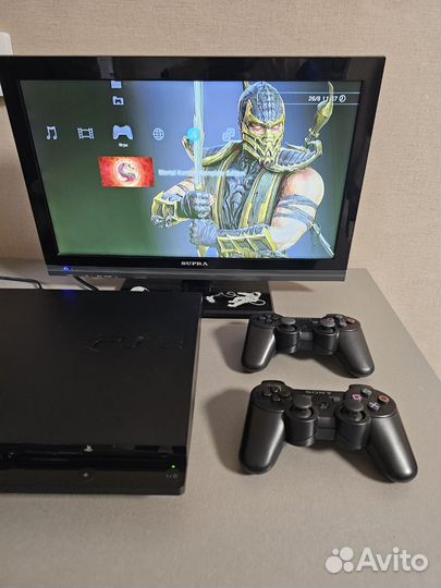 Sony Playstation 3 slim прошитая+ 45игр