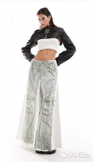 Джинсовая юбка weekday