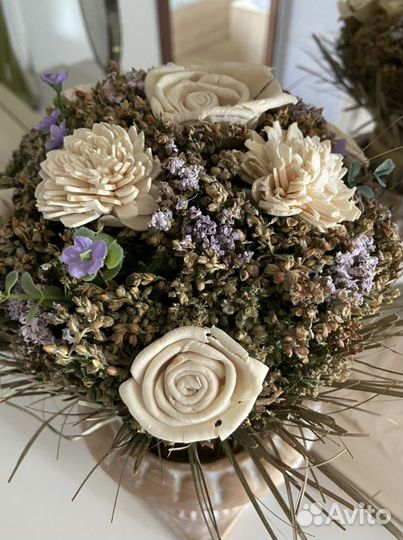 Кубок с сухоцветом