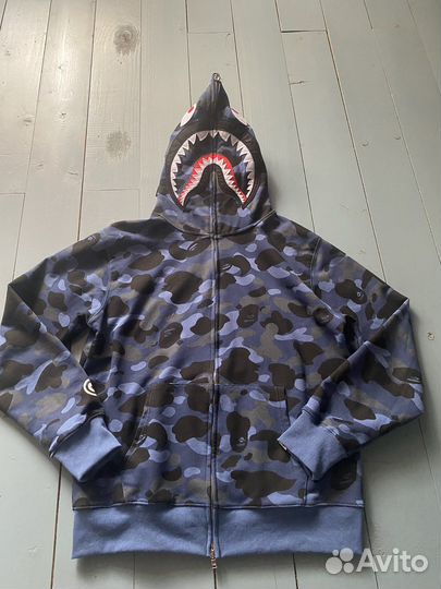 Зип худи bape shark