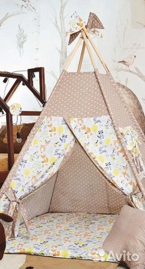 Детский вигвам с ковриком