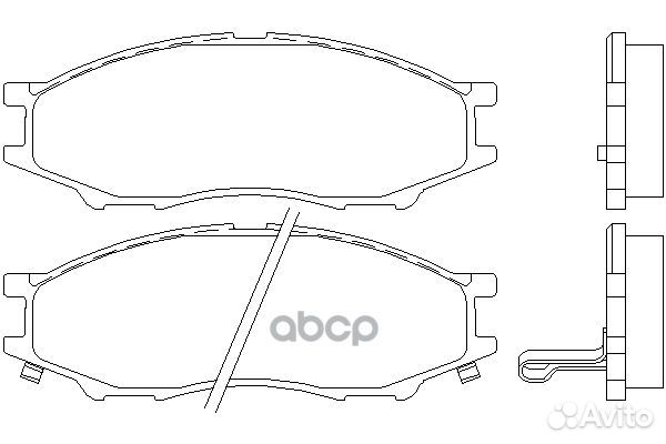 Колодки торм. диск. 4106095F0B nissan