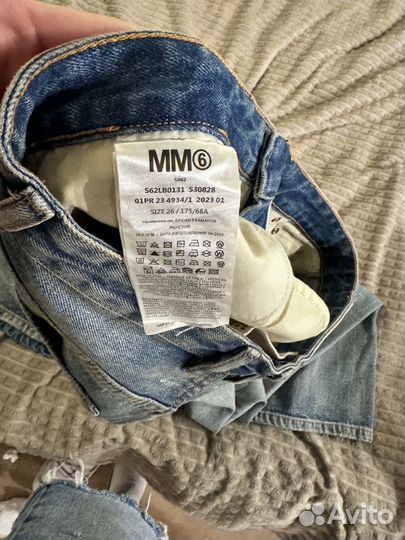 Maison Margiela Logo Blue джинсы оригинал