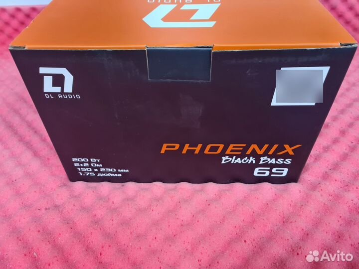 Сабвуфер DL Audio Phoenix Black bass 69 новый 6*9