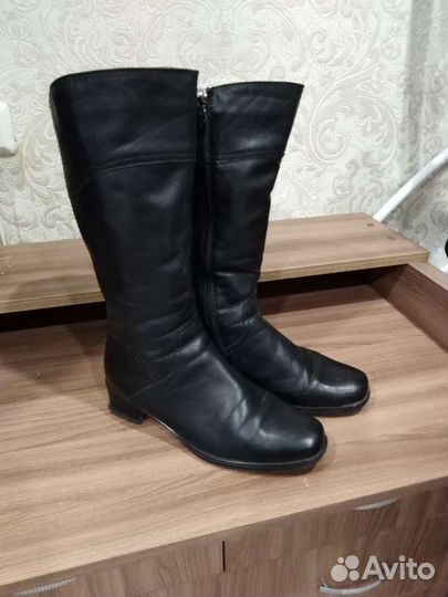 Сапоги кожаные