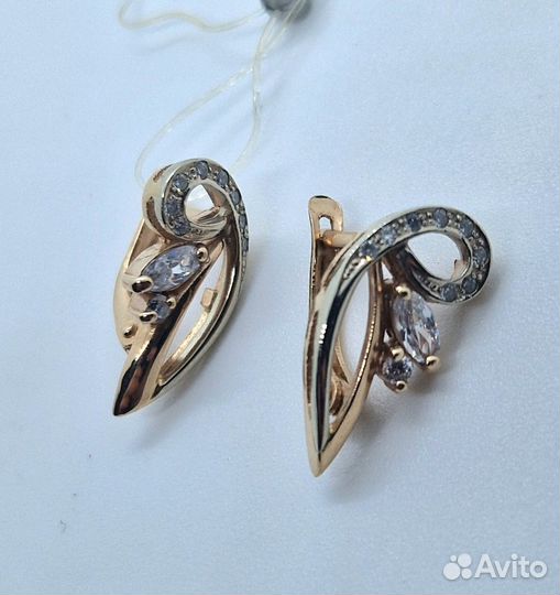 Серьги золотые