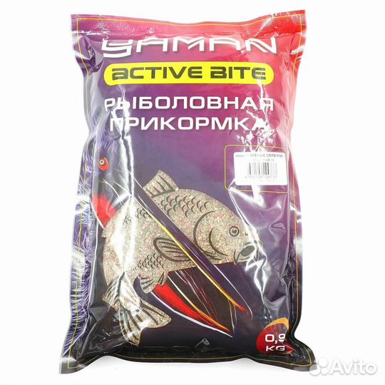Прикормка Yaman Active Bite Лещ (жареные семечки)