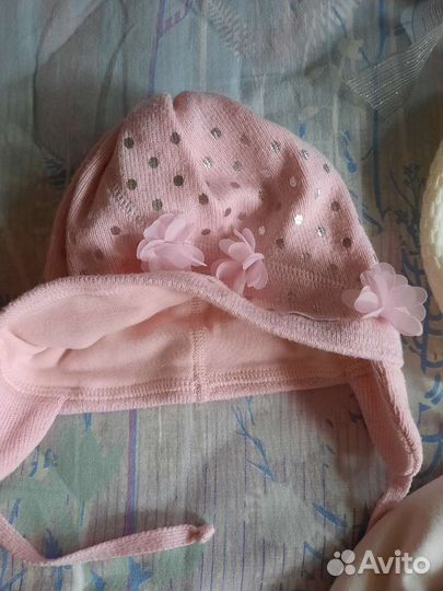 Шапки для девочки до 44см