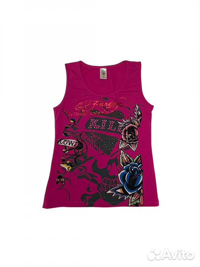 Винтажный топ Ed Hardy оригинал