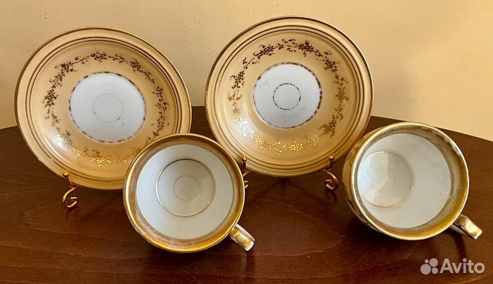 Антикварный набор для двоих. Jacob Petit,Франция