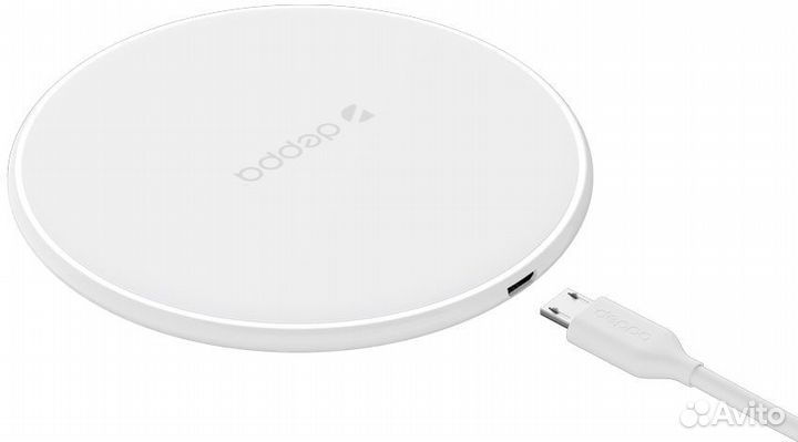 Беспроводная Быстрая Зарядка Deppa (10W) +Кабель