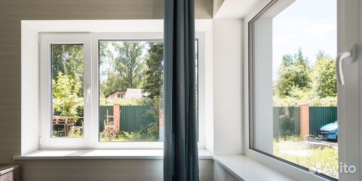 Окна пластиковые, остекление балконов