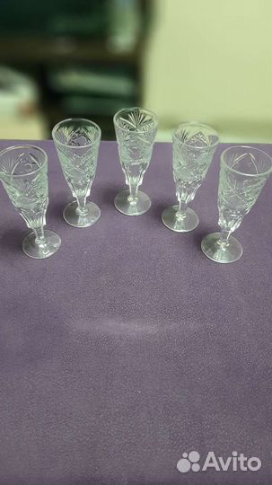 Хрустальные рюмки СССР