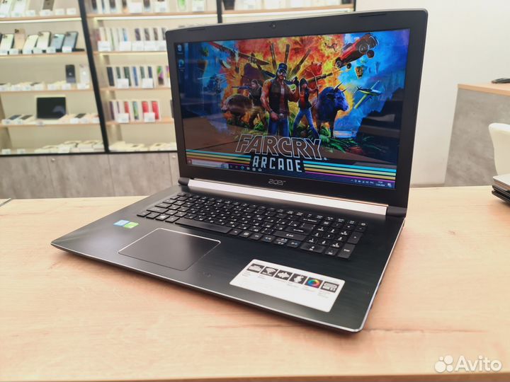Ноутбук Acer Игровой 17.3/Core i5+Nvidia MX150/SSD