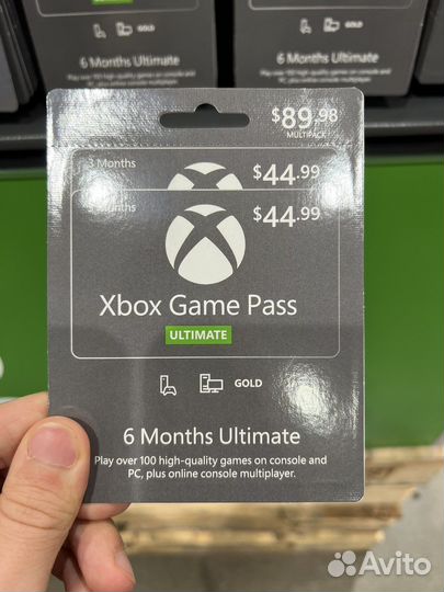 Карты пополнения Xbox gift card