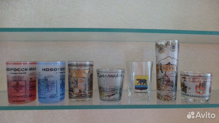 Рюмки стопки разные страны и города