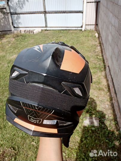 Кроссовый шлем Ataki с очками