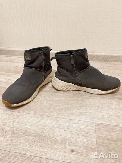 Ботинки мужские зимние натуральная замша, шерсть