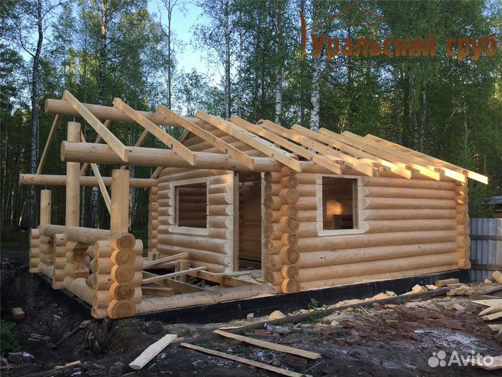 Срубы ручная рубка