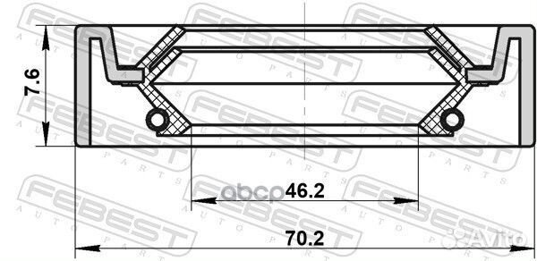 95IDS-48700809C сальник дифференциала Ford Ex