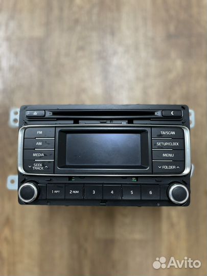 Штатная агнитола на kia rio 3
