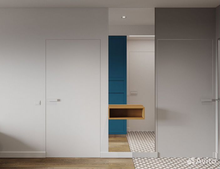 Скрытая дверь с коробкой