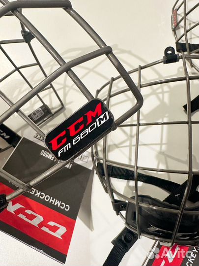Маска (решетка) на хоккейный шлем CCM FM 680 М Б/У