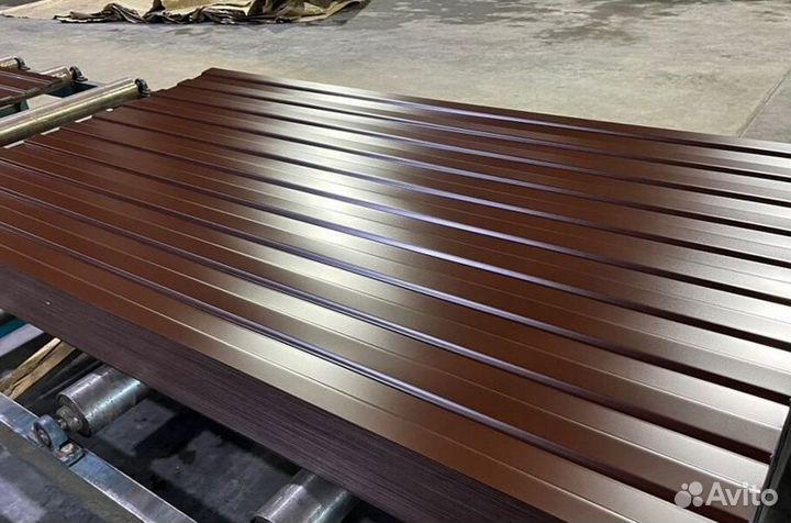 Профлист для забора С8 шоколад (0.35) пф4900