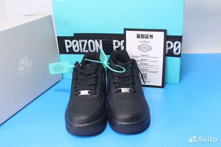 Кроссовки Nike air force 1 black оригинал