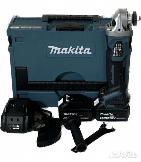 Аккумуляторная ушм болгарка Makita 125мм