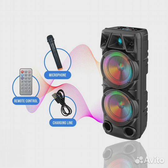 Мощная портативная колонка Zqs 8210