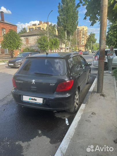 Peugeot 307 1.6 AT, 2007, битый, 160 000 км