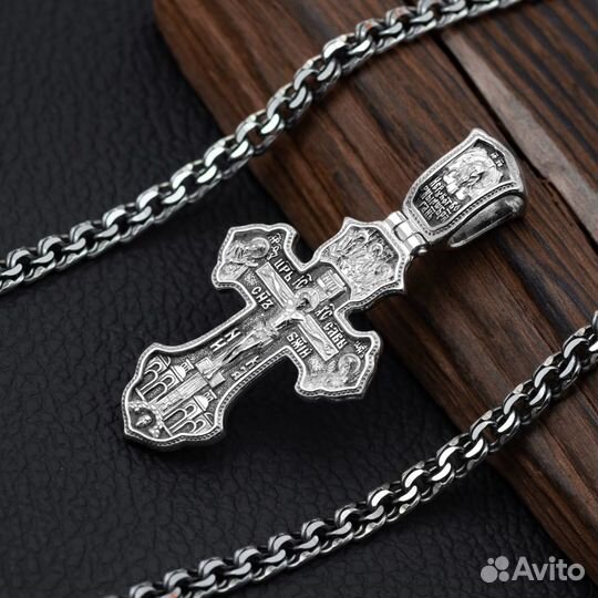 Крест православный серебро новый