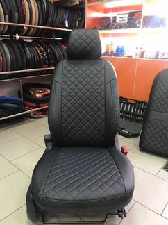 Модельные Авточехлы Автопилот из эко кожи ромб