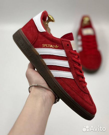 Кроссовки женские Adidas Spezial красные 36-41р