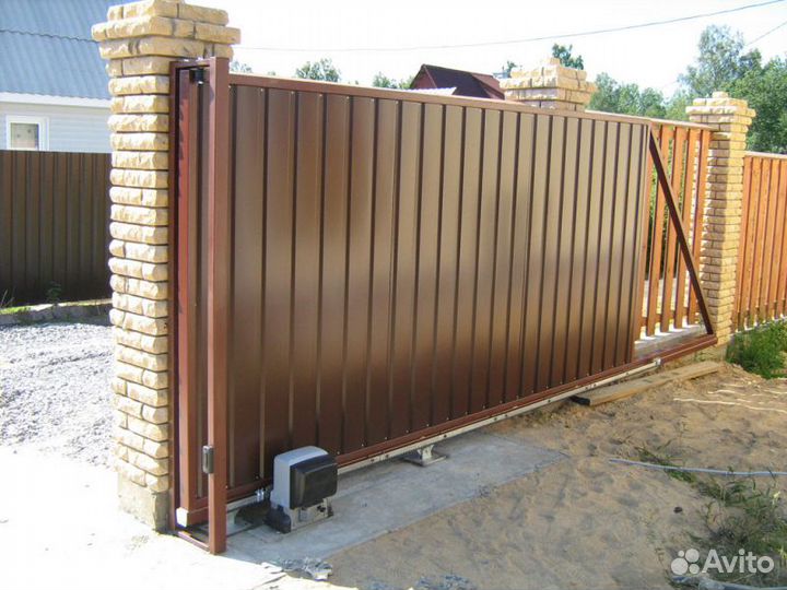 Ворота Въездные Откатные Alutech