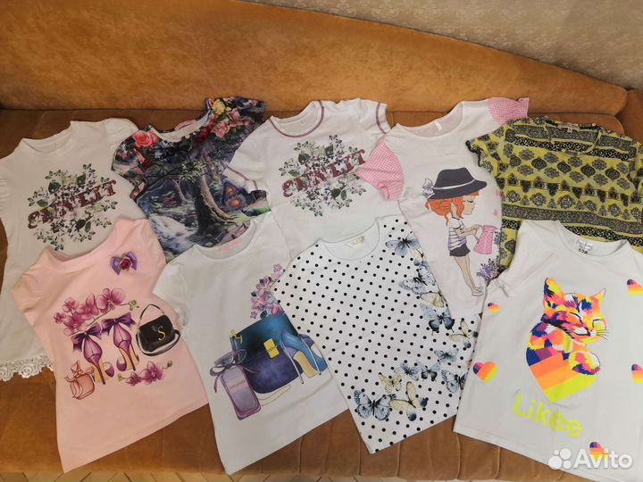 Лонгсливы, джемпера и футболки р.122-128-134-140