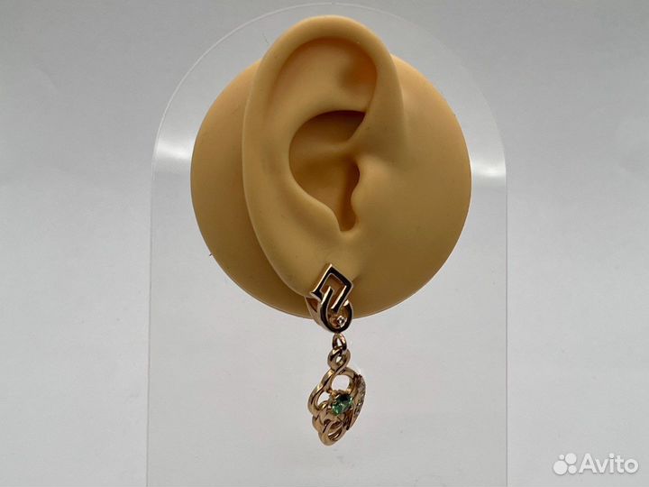 Золотые серьги 585 пробы