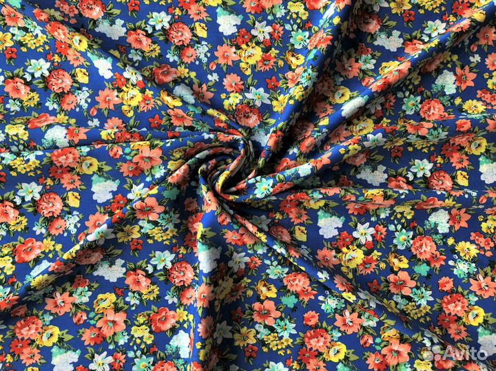 Ткань штапель отрез 3,96м -№3, плательный