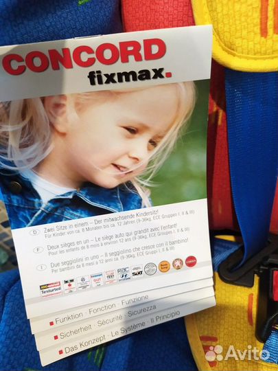 Автокресло Concord Fixmax. 9-36кг