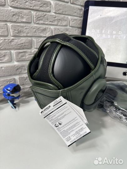 Боксерский шлем Venum Elite Хаки