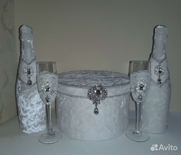 Свадебные аксессуары бархатные