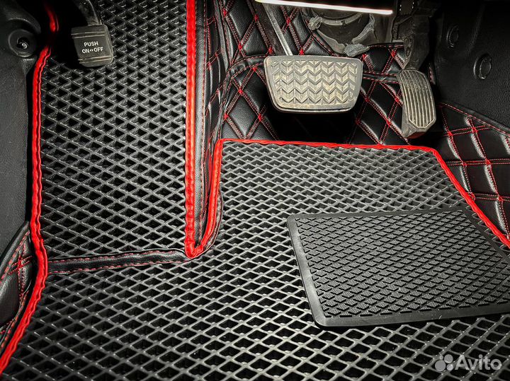 3D коврики из экокожи 3Д