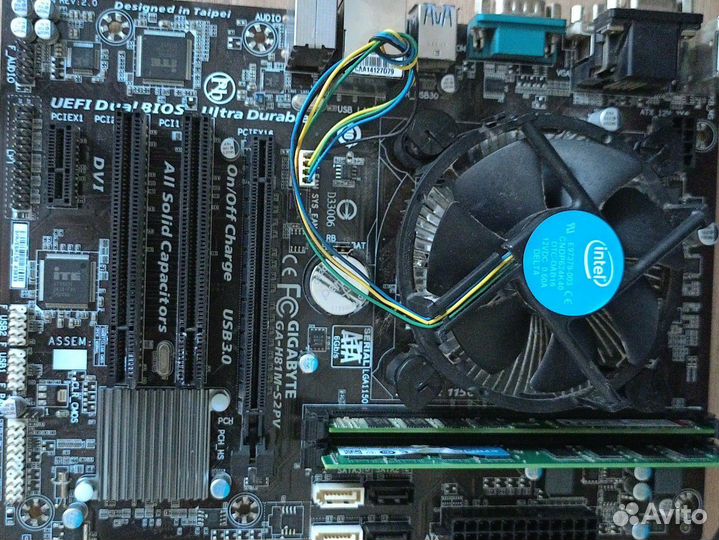 Комплект материнская плата, процессор, оперативка