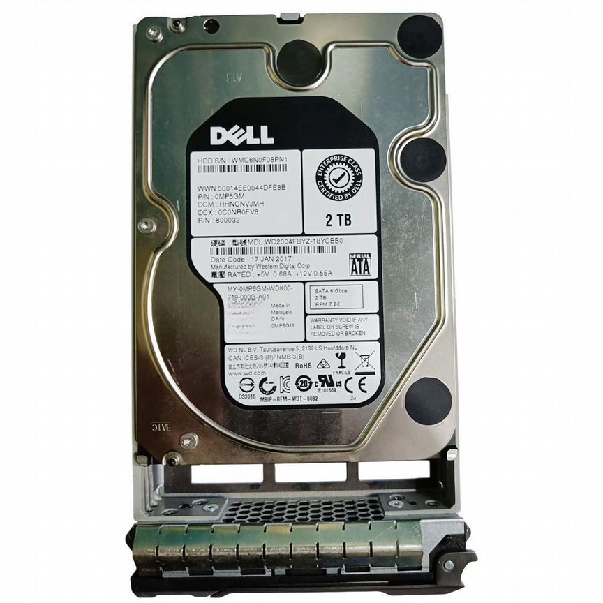 [MP6GM] Жесткий Диск Dell 2tb 7200 Sata3 3.5" Hdd Mp6gm