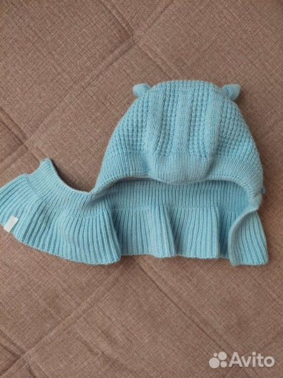 Шапка-шлем зимняя для малыша