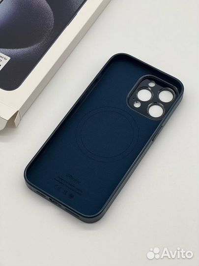 Чехол magsafe iPhone 15 pro max/Titanium Blue