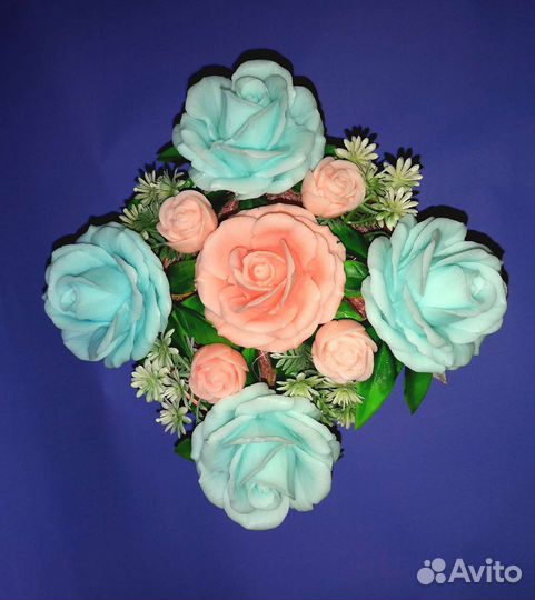 Букет цветов из мыльной основы