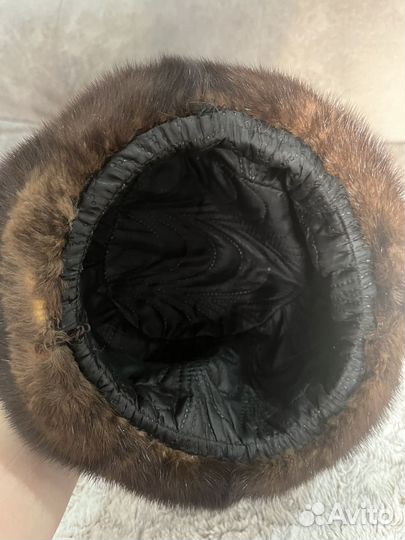 Норковая шапка мужская